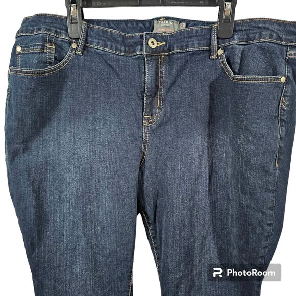 Torrid Boyfriend Straight Vintage Stretch Denim Jeans Size 22XS - Picture 2 of 9